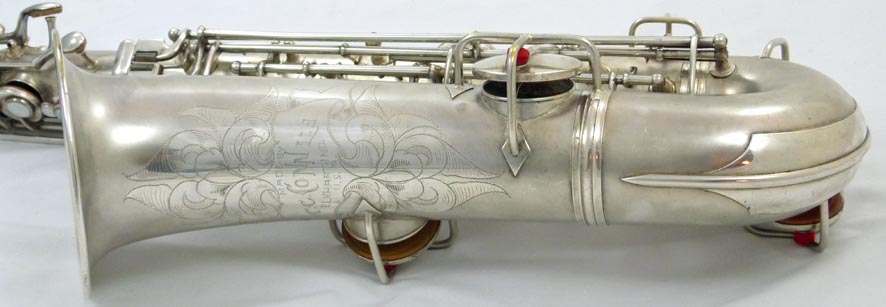 Conn New Wonder C-melody tenor saxophone - engraving on bell