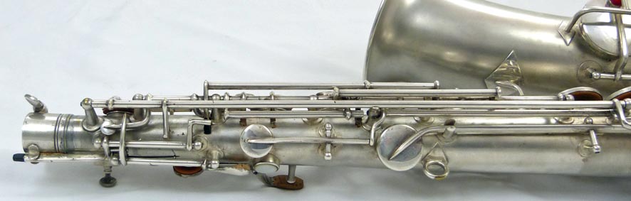 Conn New Wonder C-melody tenor saxophone - close up of keys