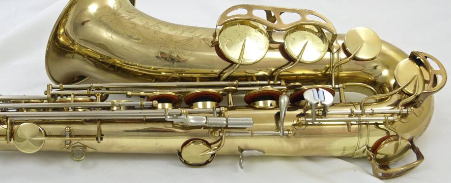 King Super 20 tenor sax - close up of back