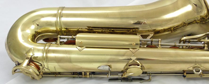 King Super 20  tenor saxophone - close up of back
