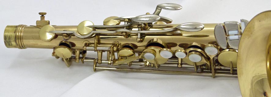 Used King Super 20  tenor saxophone - close up of keys