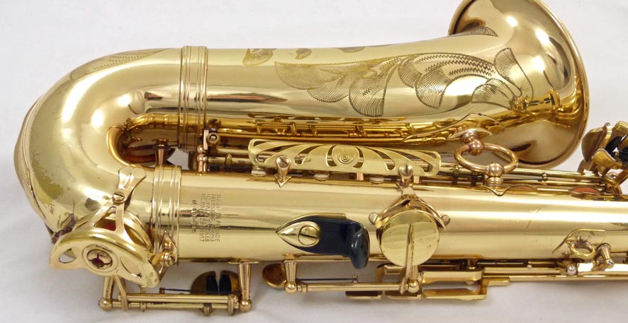Selmer Mark VI alto saxophone - close up of back