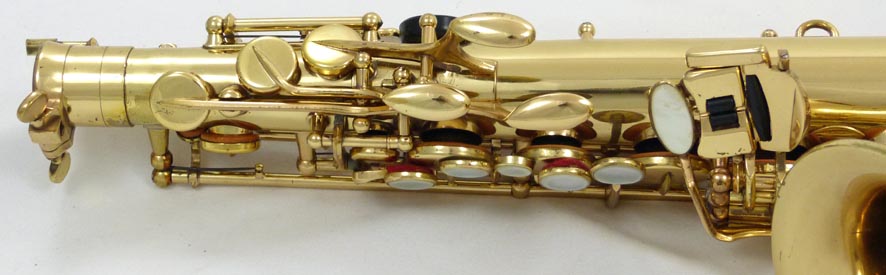 Selmer Mark VI alto saxophone - close up of keys