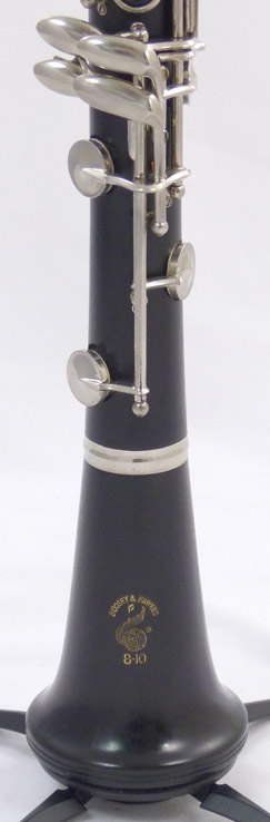 Used Boosey & Hawkes 8-10 Clarinet - close up of bell and lower joint