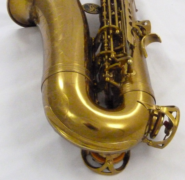 Buffet Super Dynaction (SDA) alto saxophone - close up of bottom of sax