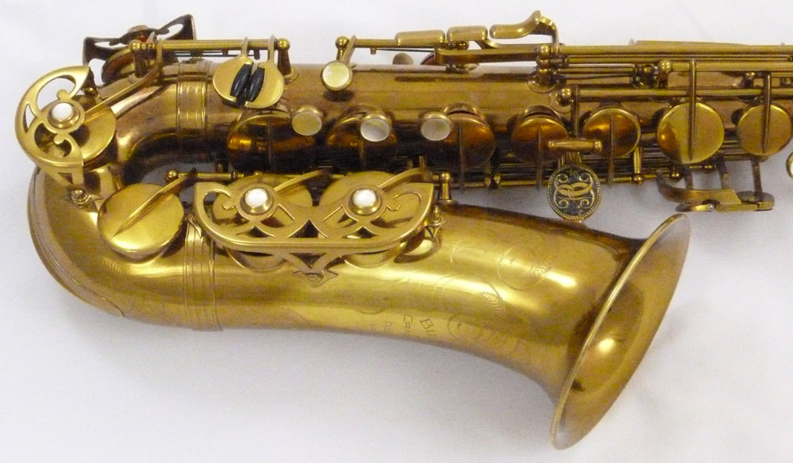 Buffet Super Dynaction (SDA) alto sax - close up of lower right side