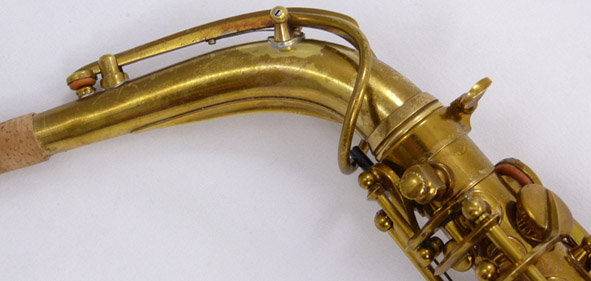 Buffet Super Dynaction (SDA) alto sax - close up of neck