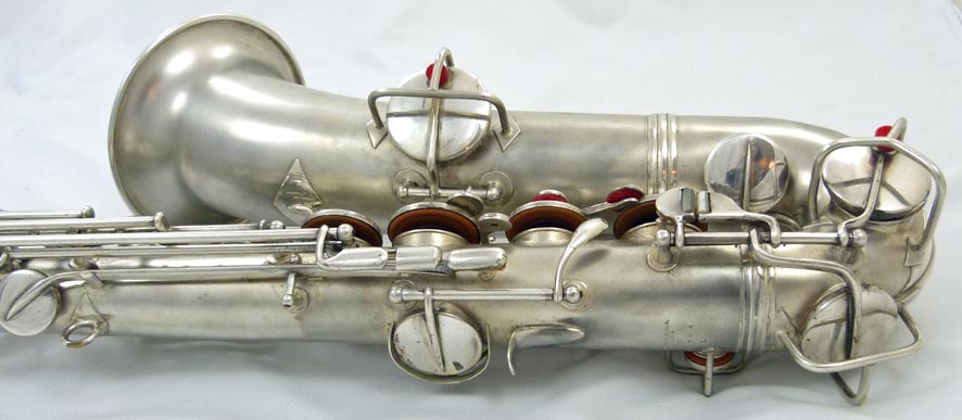 Conn New Wonder C-melody tenor saxophone - close up of back
