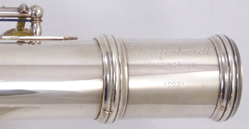 Gemeinhardt 21 BSP bass flute - name stamped on barrel