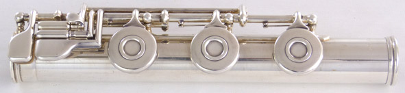 Used Gemeinhardt 3SB flute - close up of foot joint