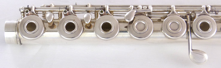 Used Gemeinhardt 3SB flute - close up of keys