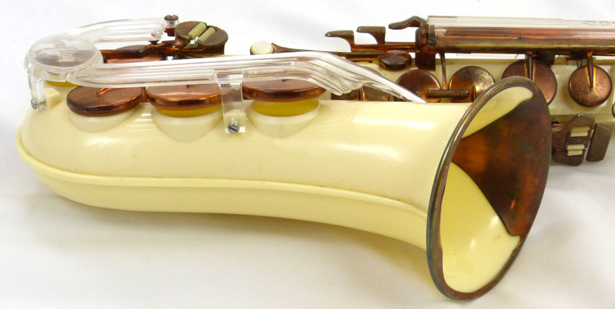 Grafton alto saxophone - close up of bell