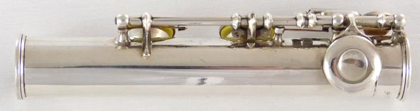Used Haynes 1916 flute - close up of foot
