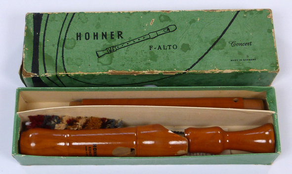 Used Hohner Concert (Konzert) F Alto Recorder - in original box