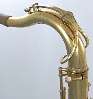 Used Keilwerth ST90 tenor sax - close up of neck