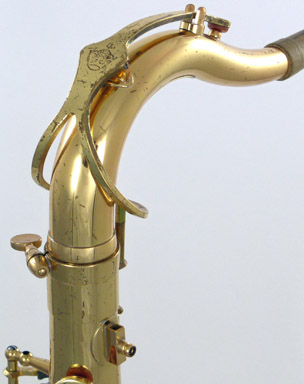 Used Keilwerth ST 90 tenor saxophone - close up of neck