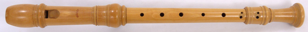 Used Moeck Rottenburgh Model 4302 alto recorder - front side of recorder