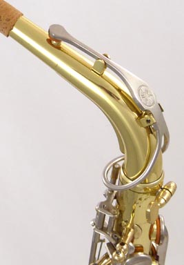 Used Yamaha YAS-23 alto sax - close up of neck