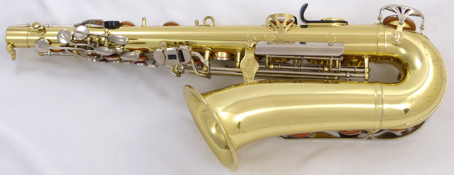 Yamaha YAS-23 alto saxophone - close up of lowerside