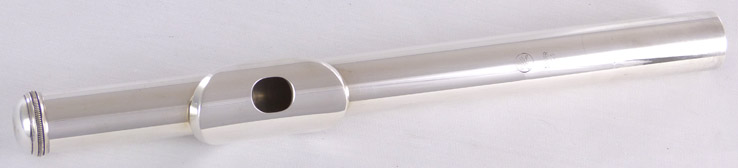 Used Yamaha YFL-481II Flute - close up of head joint