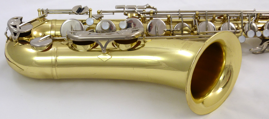 Yamaha YTS-23 tenor saxophone - close up of bell