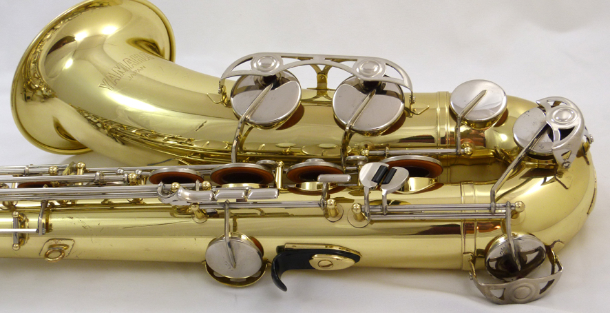 Yamaha YTS-23 tenor sax - close up of lower right side